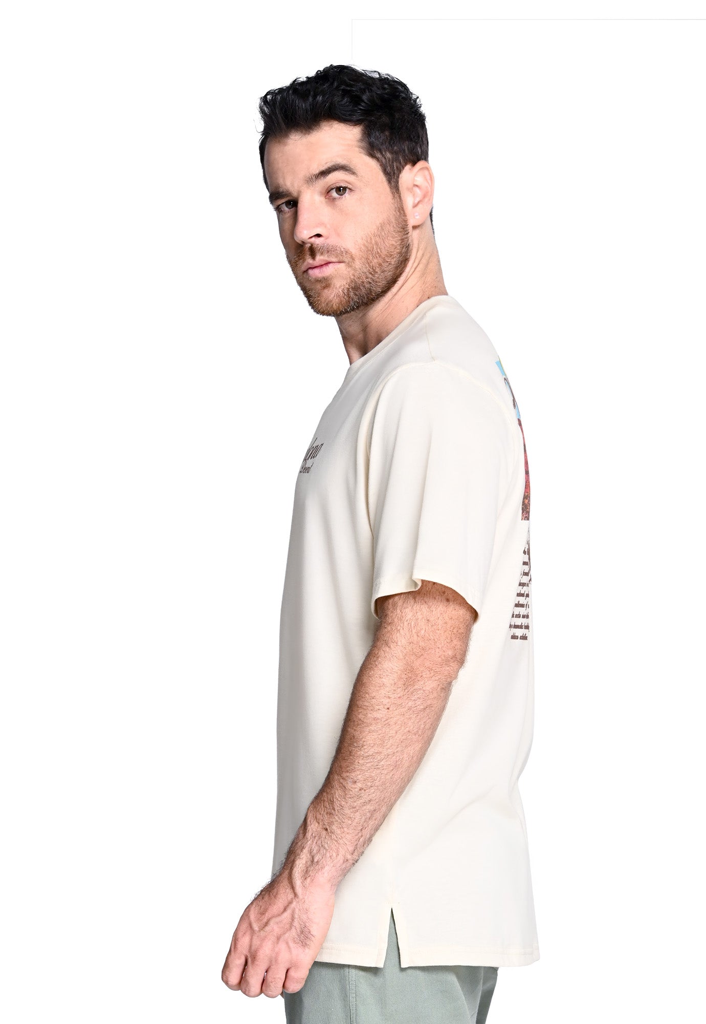 Camiseta manga corta y cuello redondo